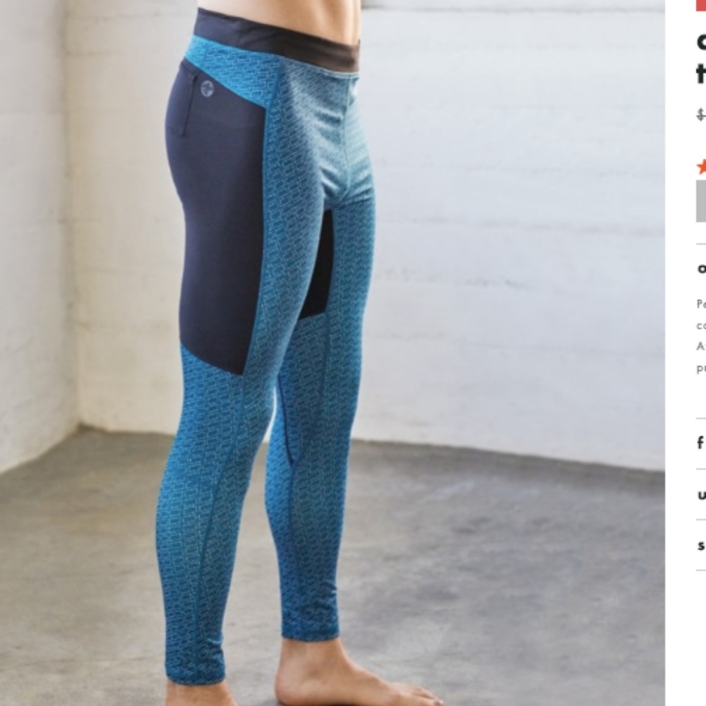 manduka atman compression tight lattice print NWT